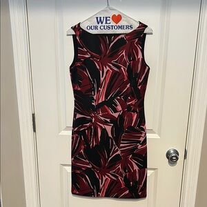 Tahari Black and Red Mini Dress